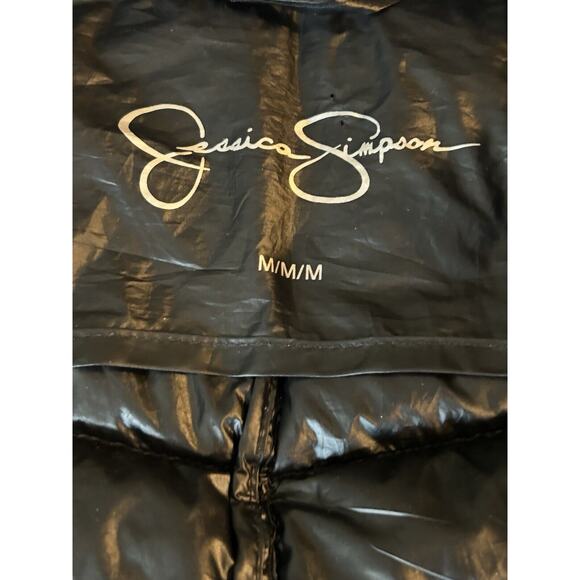 Jessica Simpson Womens Medium Jacket Coat Parka Down Gray Puffer Pockets Quilted - Picture 3 of 7